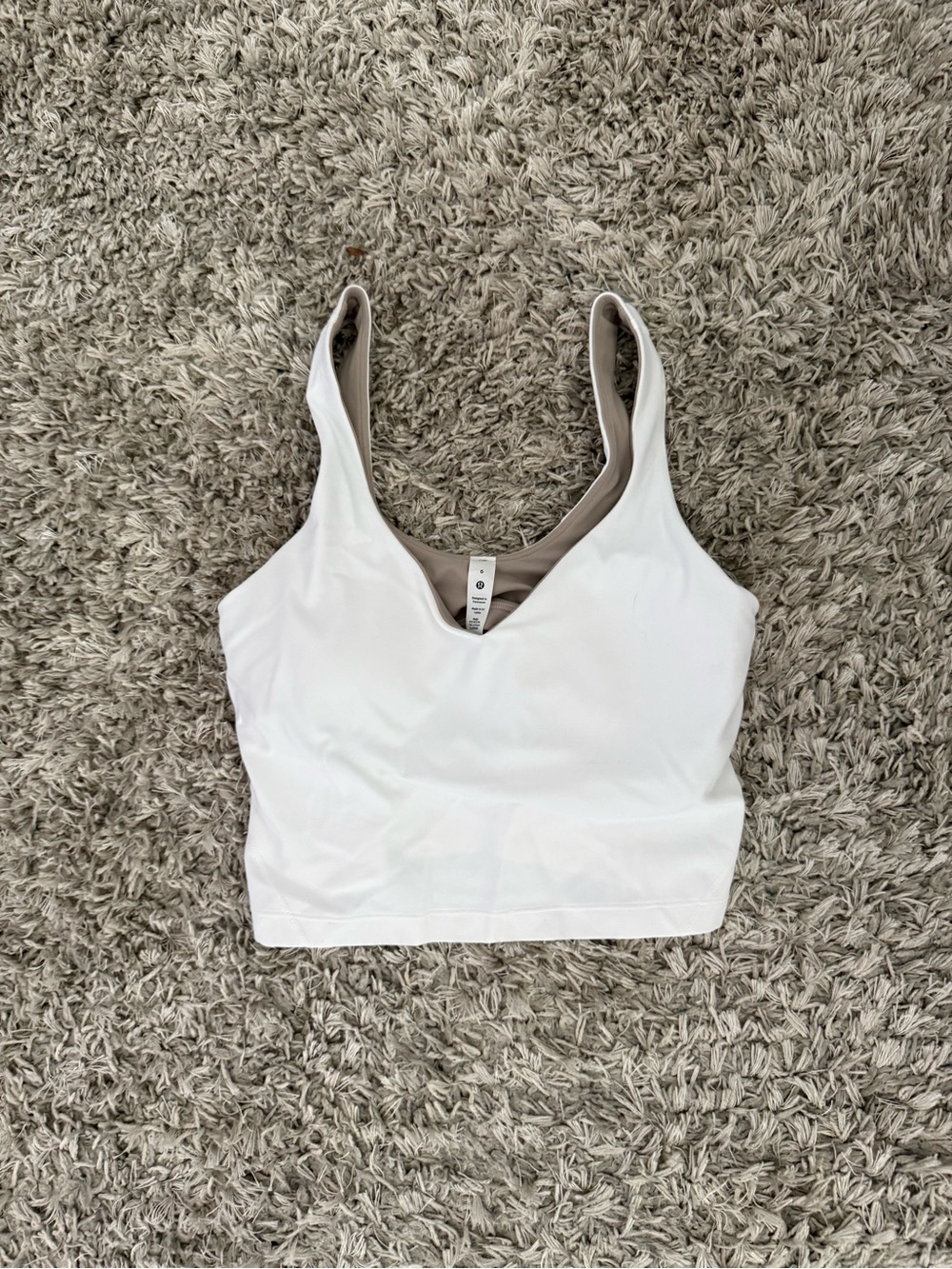 white lululemon align tank